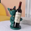 Decorative Figurines Nordic Modern Creative Resin Dog Wine Rack Ornaments Gift Desk Table Champagne Holder Room Decoration