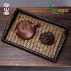 Dekorative Figuren Massivholz Rattan Bambus Tee Tablett Kuchenzeremonie Utensilien Tischtopf