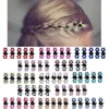 Accessori per capelli 12 pezzi/set di rini scintillanti fiori colorati mini anti -slip metal clip per capelli per ragazze clip per capelli D240513