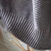 ブランケットチャンキーケーブルニットスローソファソファベッドベビーナーサリーグレーのための軽量毛布