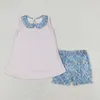 Clothing Sets Summer Wholesale In Stock Cute Embroidery Farm Boutique Outfits Kids