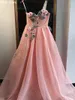 Party Dresses Vkiss Evening Dress 2024 A-line Tulle Flowers Sweetheart Neck One Shoulder Elegant Prom Vestidos De Fiesta