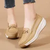 Chaussures décontractées pour femmes baskets la plate-forme de fermeture éclair latéral imprimé plus taille vulcanisé zapatillas mujer sapato plataforma féminino