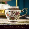 21 stycken Vintage Teacup Set Tea Cup Perfekt för dampartier eller gåvor Ceremonin Teaware Kitchen Dining Bar Home Garden 240508