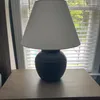 Table Lamps Large Ceramic Lamp Black - Threshold Light Bulbs Not Included