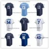 Maglie da baseball personalizzate uomini donne giovani bambini 65 Matt Sauer 46 John Schreiber 51 Brady Singer 31 Will Smith 35 Chris Stratton 52 Michael Wacha 61 Angel Zerpa