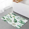 Carpets Feuilles tropicales Palmier Plante verte Plante de plancher blanc Cuisine Cuisine Décor de chambre