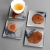 Kopjes schotels creatieve harten onderzetters placemats decor hittebestendige drinkmat huistafel tabletop koffiekussen keukendecoratie