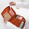 Sacs de cosmétique Organisateur de maquillage Voyage Sac de toilette multifonction femme noire zip pochette petite case à la mode