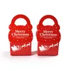 Opakowanie prezentów Red Portable Christmas Paper Candy Box Wesołych kartonów