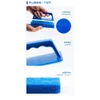 Badrum kök multifunktion rengöring handtag blå plasthandtag svamp badbotten badkar borste badkar