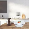 Dinnerware Sets Enamel Basin Noddle Bowl Retro Restaurant Soup Server Serving Utensils Household Enamelware Style Snack Containers