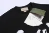 Mens T Shirts italiensk designer Luxury Brand Letter G Tryckt Pullover Sweatshirt Kort ärm Mens och kvinnor överdimensionerade lösa bomullströjor Toppar Europeiska storlek S-XL