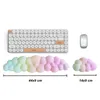 Muisblokken Pols Rest Rest Cloud Keyboard Pols Rust Mouse Pad Support Toetsenbord Set met ergonomisch geheugenschuim Anti -slipbasis voor Home Office Laptop J240510