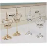 Candle Holders Gold And Silver Crown Crystal Candelabra Nordic Romantic Candlelight Dinner Decoration Creative Living Room Table
