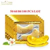 Innicare 506080100 PCS Crystal Collagen Gold Eye Mask Anti Dark Circes Patches For Eye Skin Care Kosmetyki 240514