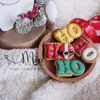 Выпечка пресс -формы рождественские английские буквы Hohoho patter cookie cutter роман романа роман