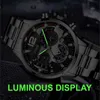 Armbanduhr Fashion Mens Sports ES Luxus Edelstahl Quarz Armband Kalender Luminöser Uhr Männer Business Casual Y240510