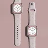 デザイナーシリコンアップルウォッチバンド38 40 41 42 44 45 49 mm lフラワーウォッチストラップリストバンドfor iwatch 9 8 7 6 5 se luxuryファッションウォッチバンド