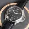 Montre tactique de poignet Panerai Mesure de bronze submersible pour hommes Précision Steel Watch Swiss Watch Casual Luxury Halence 44 mm Gauge Black Belt Pam00312