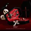 Storage Boxes Bins Tammy Gothic Velvet Jewelry Coffin Ring Necklace Storage Box Customized Display Packaging Box Travel Hip Hop Rap Box S24513
