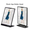 Suporte de plástico A5 Display Frame Poster Setent Seter Menu vertical Tabela 148x210mm Picture fwwhf