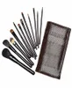 12pcs Broussages de maquillage de haute qualité Set Powder Contour Face Blush Face kabuki Brush Eye Make Up Brush Hair Coiffes Cosmetic Tools with a Bag1707541