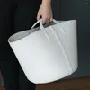 Sac à linge ménage simple panier en plastique rond simple maison portable rangement grand seau de bain