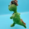 Cartoon Cool Green Dinosaur Plush Toy Tyrannosaurus Rex Doll Plush Keychain Children's Doll Cute Bag Pendant Key Chain