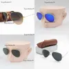 Men Classic Brand Retro women Sunglasses Designer Eyewear Metal Frame Designers Sun Glasses Original edition