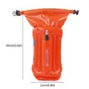 20l Saco seco flutuante com cinto ajustável Bolsa impermeável inflável Bóia de bolsa seca para natação aberta 240430