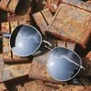 Okulary przeciwsłoneczne retro okrągłe mężczyźni spolaryzowani UV400 Summer Sun okulary męskie metalowe rama złota czarna zieleń