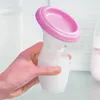 Breastpumps Portable silicone hand breast pump Breast milk reservoir Maternity feeding supplies With dust cap