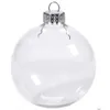 Dekoration Glass Bauble Clear Xmas Wedding Balls 3 80mm Christmas Ornaments Gift