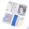 NOVENTY jogos de jogo dinheiro cópia cópia do uk libras GBP 100 50 Notas Extra Bank Strap - filmes reproduzem o estande do cassino falso para os videoclipes de TV Otitn