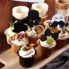 Bakvormen 30 stks tophoed papieren bekers cake hoge temperatuur resistent mal accessoires keukenoven