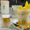 Lagerflaschen Joghurtgläser Glass Pudding mit Deckel für Joghurt Marmelade Cartoon Heiatsistent Klassenflasche Mousse Gelee Hochzeitsbevorzugungen