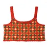 Women's Tanks Women Beach Vacation Camisole Vests Crochet Knitted Flower Sleeveless Crop Top