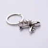 Favor de festa 60pcs Metal Airplane Keychain Creative 3D Aircraft Model Key Keyfob para o presente do piloto de aviação