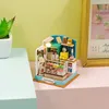 Architecture / bricolage House Case Mini Miniture Doll House DIY Small House Kit Faire chambre Jouets Home Chadow Decorations avec meubles Poupée en bois maison