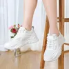 Zapatos casuales blancos para mujeres con sensación de caída 2024 ropa de verano al aire libre para mujeres embarazadas sin deslizamiento ligero suave tenis deportes