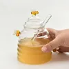 Opslagflessen huishouden transparant glazen honingpot mengen met deksel een fles creatieve potten en deksels