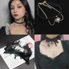 Chokers Womens gotiska spetshalsband vintage vit sammet halsband punk halsband ångpunk party halloween smycken gåvor d240514