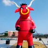 8mh (26 футов) с вентилятором красного гигантского надувного мультфильма для рекламы и на открытом воздухе