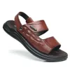 Erkekler Sandalet Deri 2024 Yaz Ürünleri Erkekler İş Timsah Baskı Plaj Ayakkabıları Yumuşak Tabanlar Moda Serin Terlikleri Saa'nın terlikleri