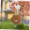 Charms Brown Bear Keychain Key Chain Ring Regalo di Natale per le ragazze Girls Backpack Bag Shoder Accessori Pendant Charm Chiavi Adatto OTE2P