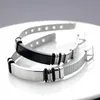 Men Armbanden Handketens Designer Bracelet Mode roestvrijstalen horlogeketen voor heren Cross -armband zilver zwart