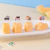 Forks Cartoon Fruit Fork Spure-dents Picks Picks Plastic Plastic Mini Boîte à lunch Decoration Tool pour enfants