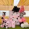 Balloon Cow Temat 76pcs Dekoracja imprezowa Garland Arch Kit 12 -calowy łańcuch nadruku na farmy urodziny