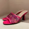 Top designers de novidades Designers Designers Sandálias Moda Gaze Sandália de shinestone para mulheres calcanhas de calcanhar de calcanhar calçado de calçados calçados de calçados de alta qualidade